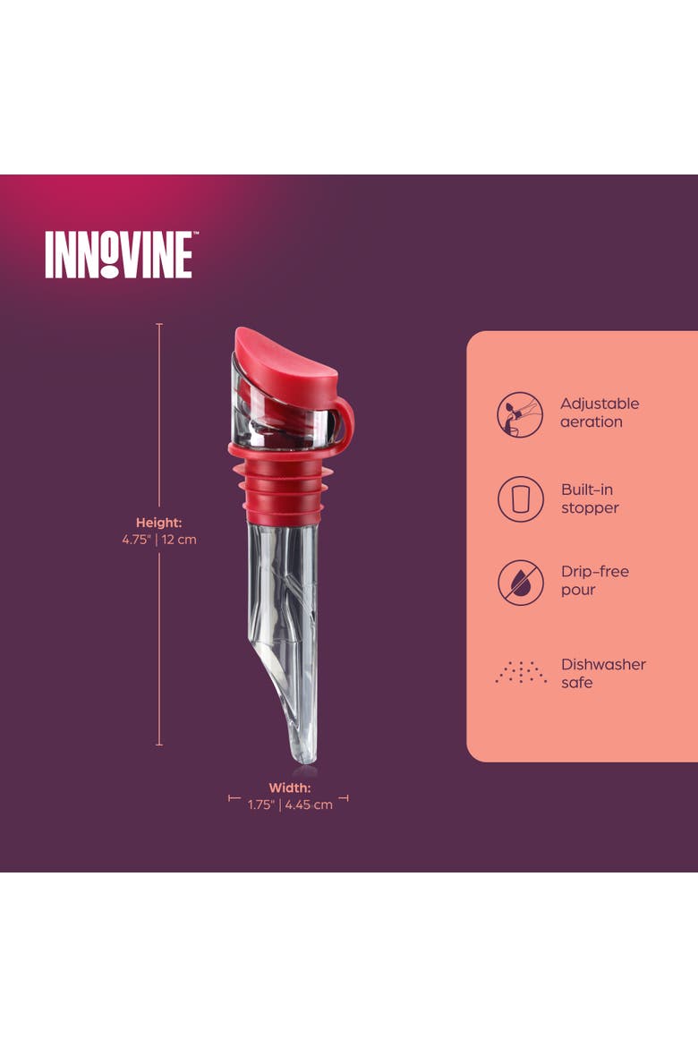 Tilt Aerator, Alternate, color, Raspberry