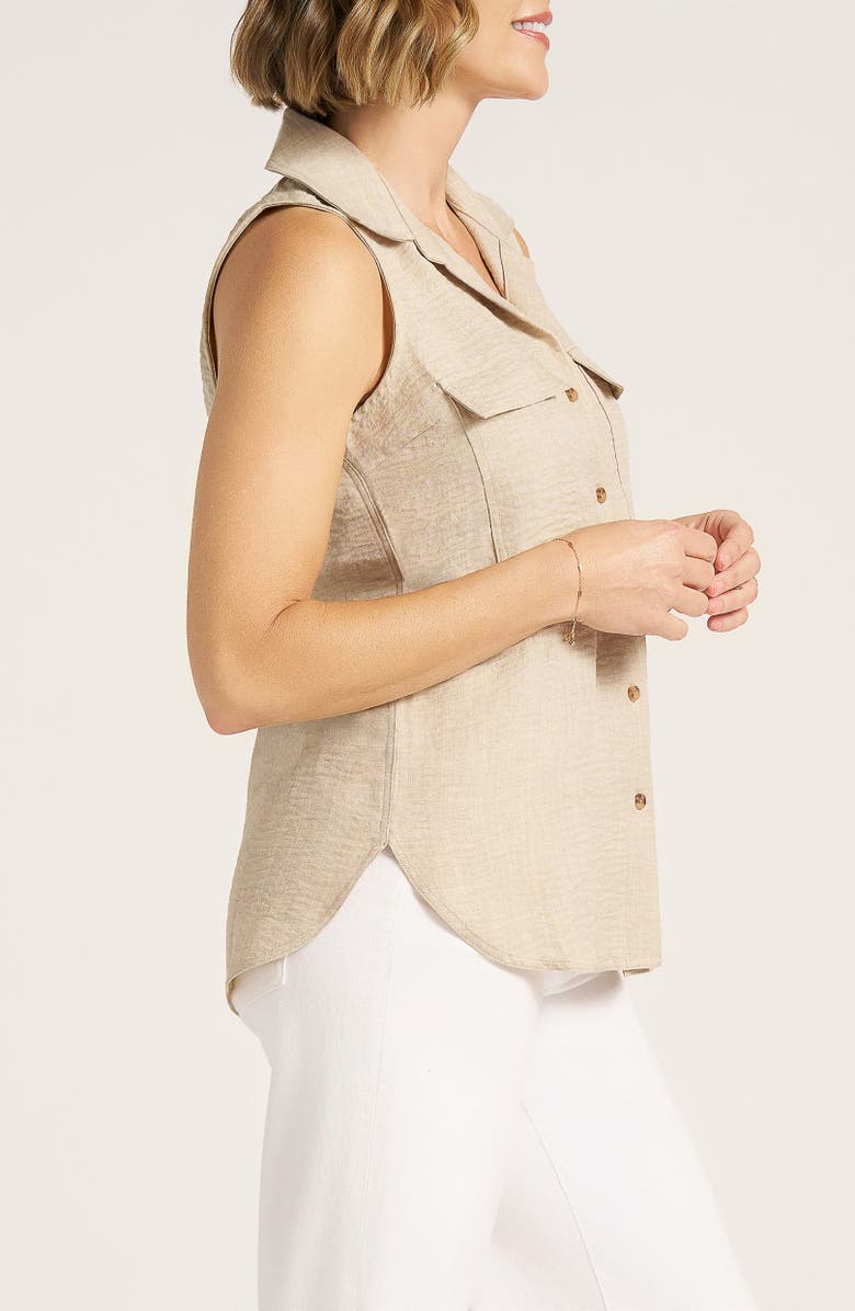 matty m. Euclid Sleeveless Button-Up Shirt, Alternate, color, 