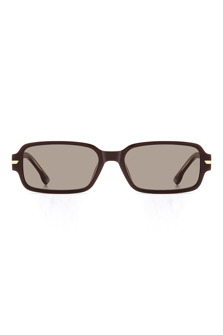 1012 Rectangular Sunglasses, Main, color, BURGUNDY/ GREY