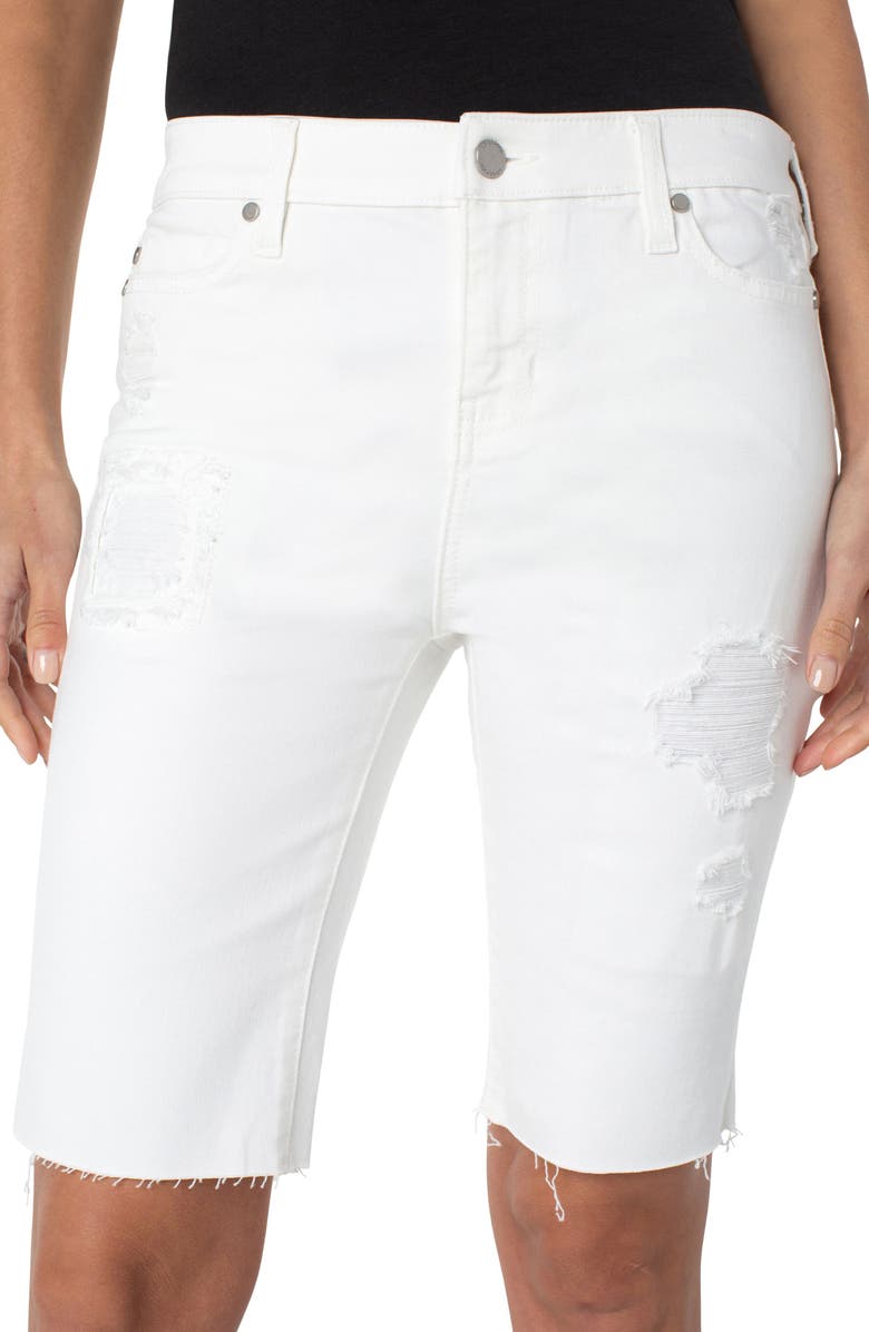 Liverpool Los Angeles Cruiser Cutoff Denim Shorts, Alternate, color,