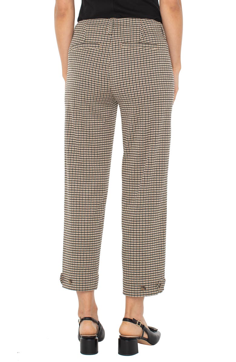 Liverpool Los Angeles Houndstooth Crop Straight Leg Utility Pants, Main, color, 
