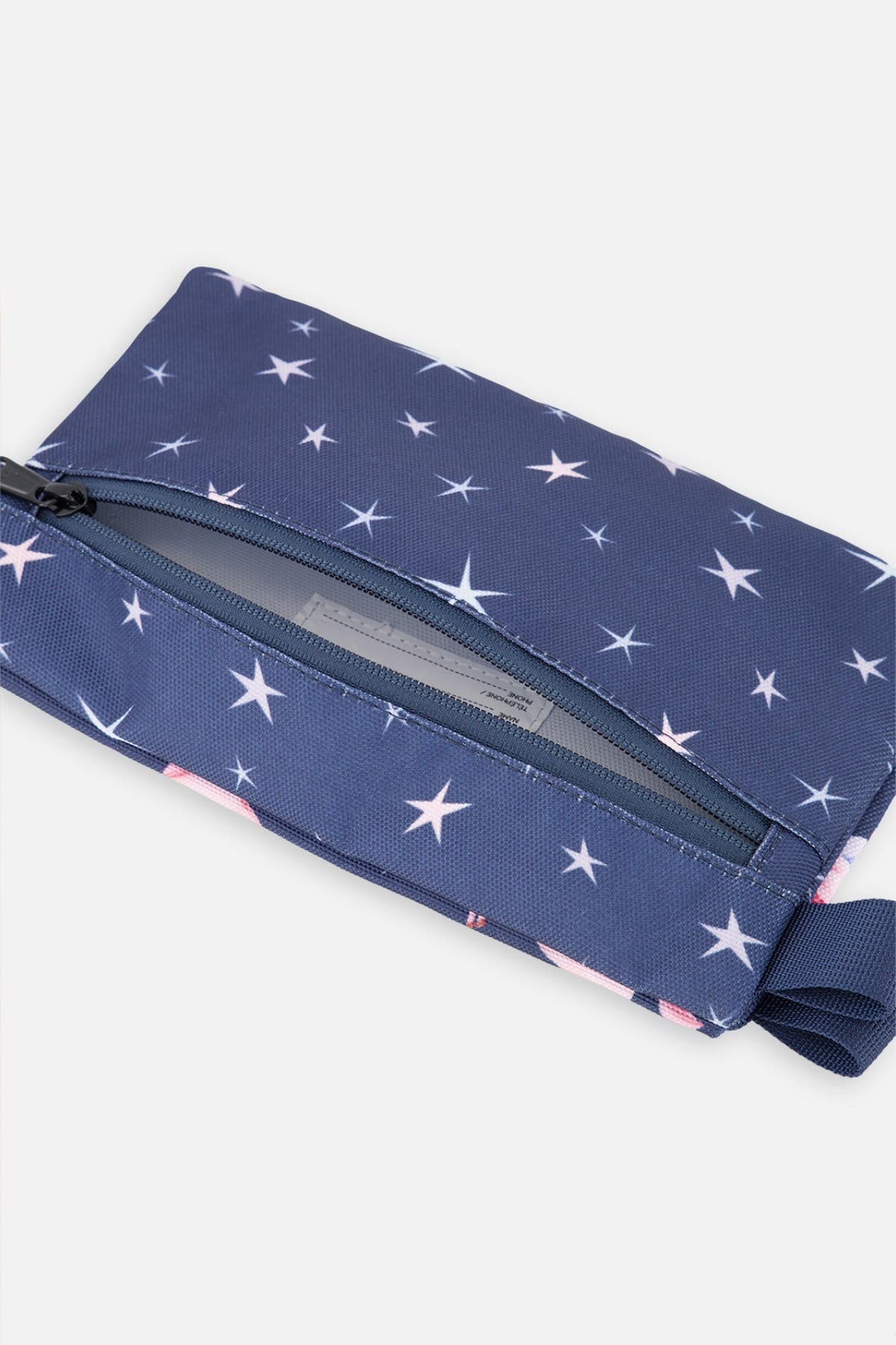 Deux par Deux Unicorn Compact Functional Charming Pencil Case, Alternate, color, Navy Unicorn Print