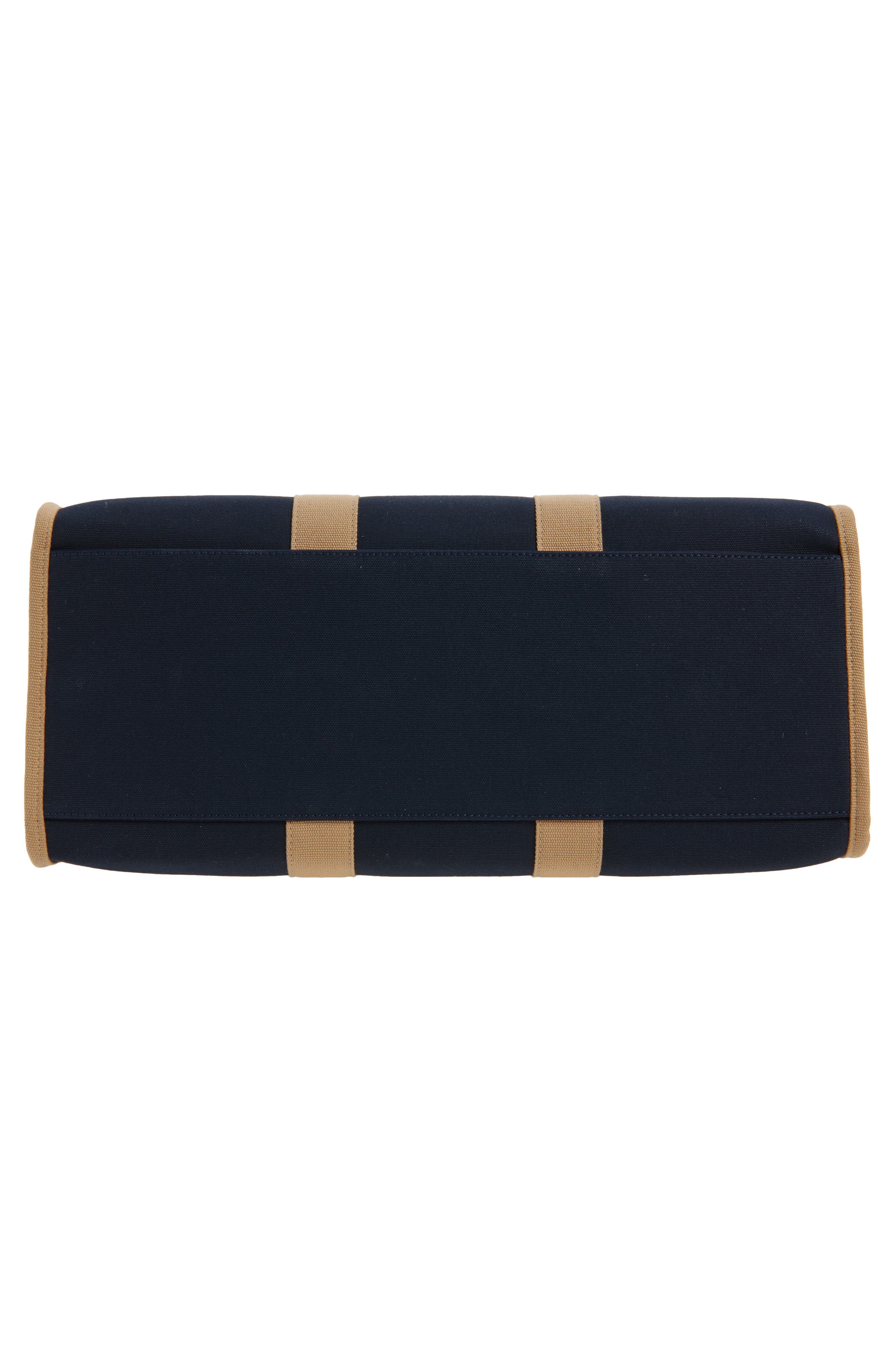 Moncler Canvas Tote, Alternate, color, Navy