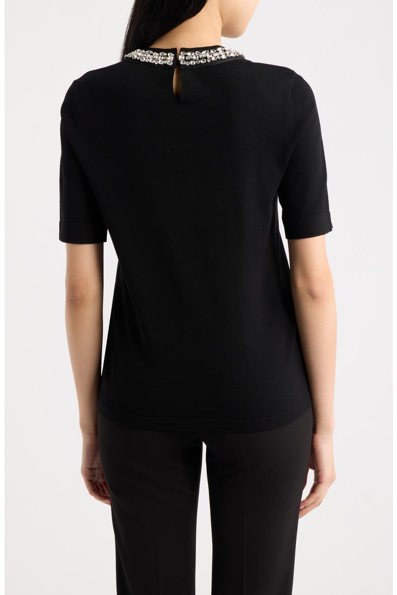 Rhinestone Embellished Sweater, Alternate, color, ANNE BLACK