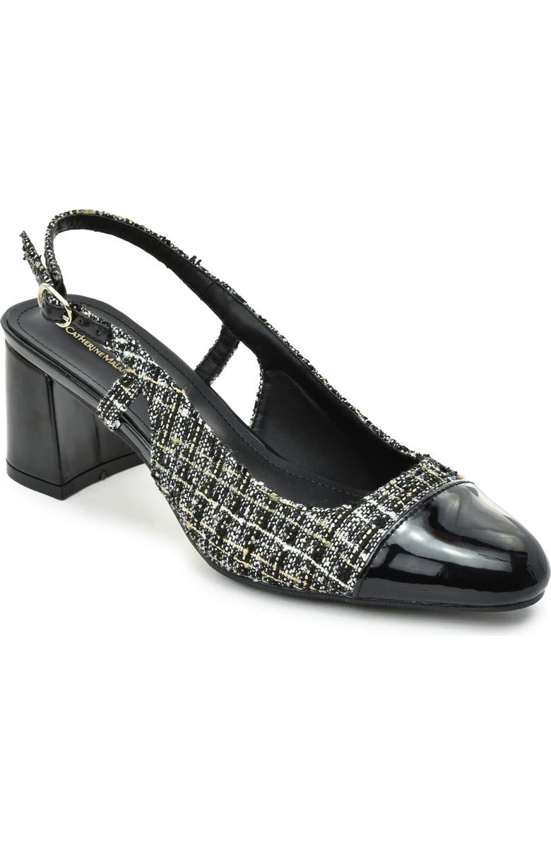 Catherine Catherine Malandrino Block Heel Slingback Pump, Main, color, Black