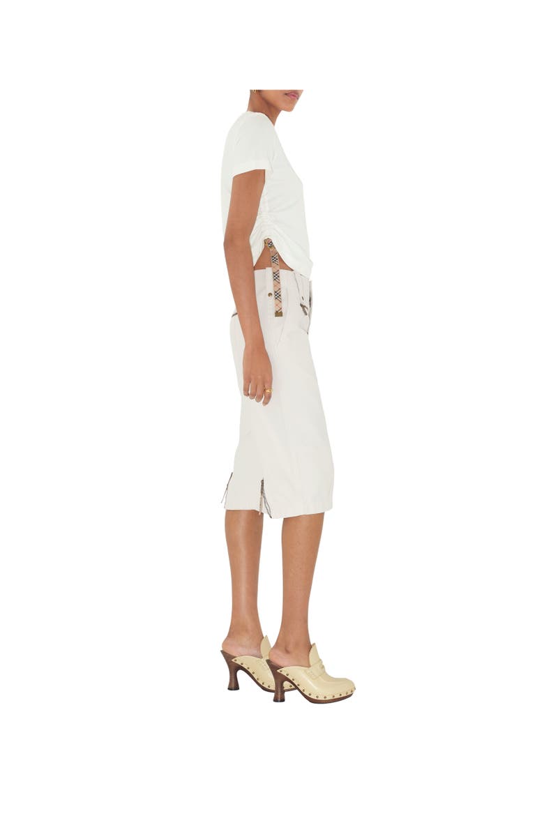 Burberry Festival Cotton T-shirt, Alternate, color, Chalk White