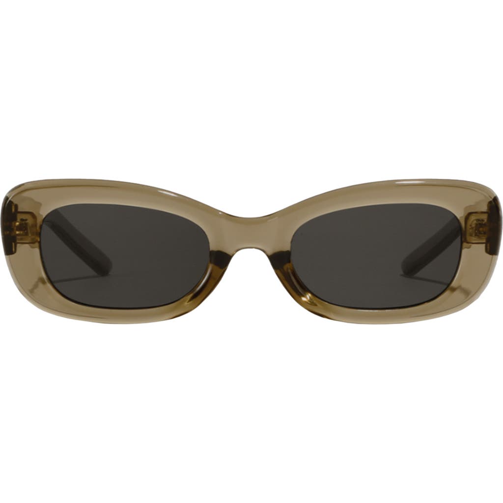 Fifth & Ninth Anya 51mm Rectangle Polarized Sunglasses in Olive Green  product