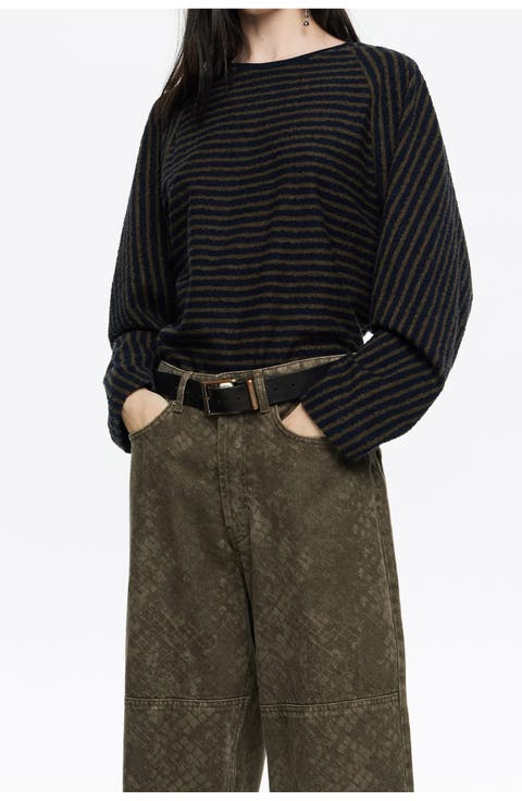 Striped Raglan T-Shirt