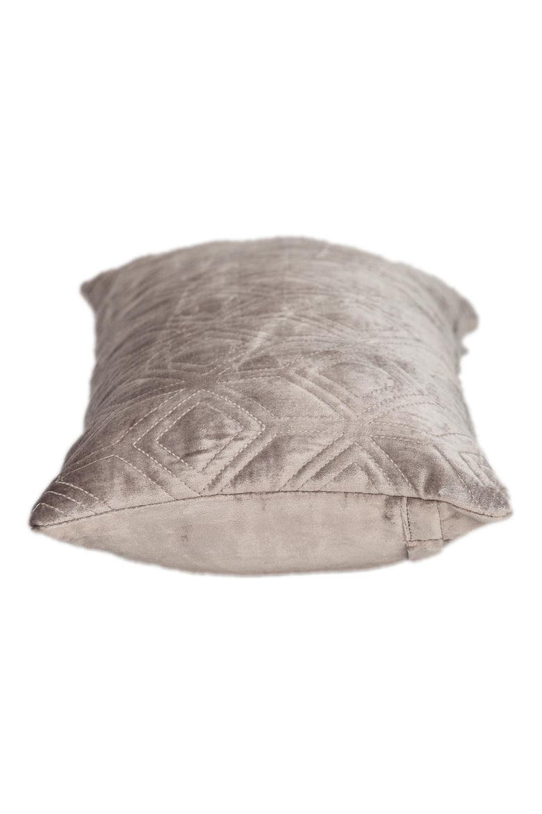 Tufted Velvet Oblong Throw Pillow, Alternate, color, TAUPE