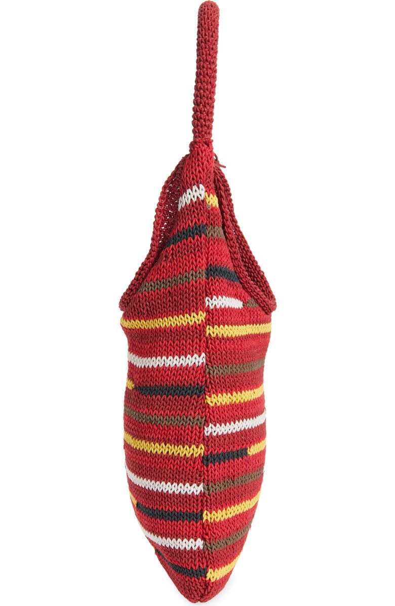JW Anderson Knit Hobo Bag, Alternate, color, Red/ Multi 452
