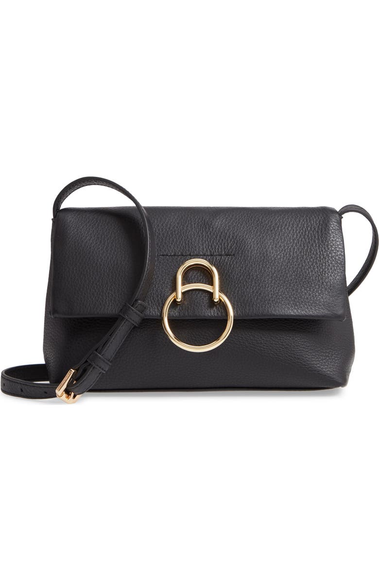 Vince Camuto Plum Leather Crossbody Bag, Main, color,