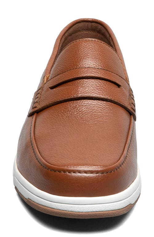 Nunn Bush Luca Moc Toe Penny Loafer In Cognac Multi