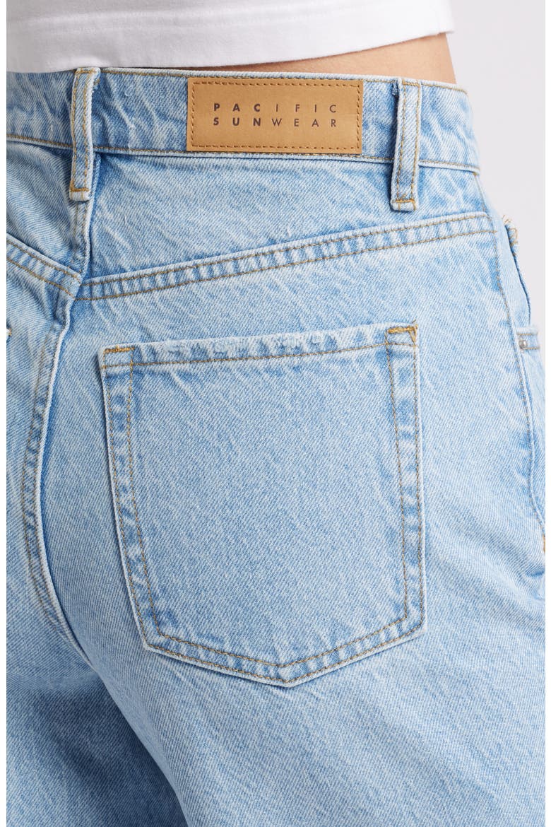 Raw Hem Crop Wide Leg Jeans, Alternate, color, CORINA MEDIUM WASH