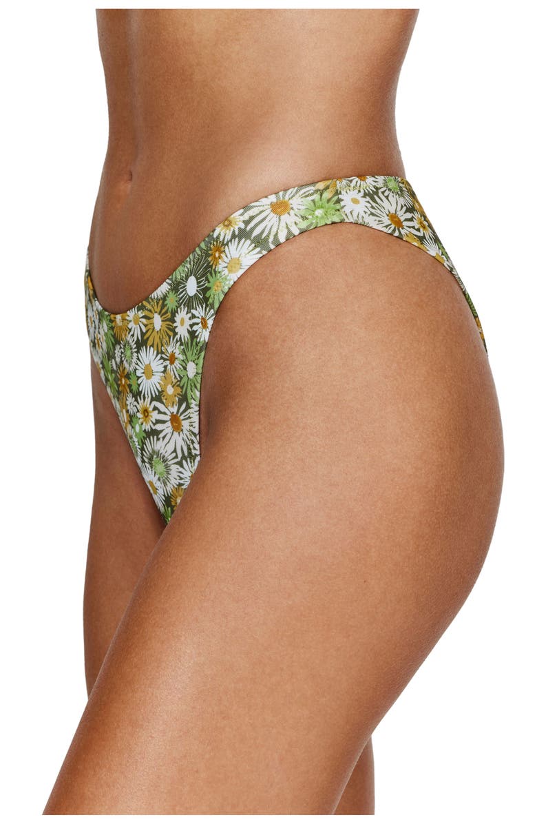 Flirtt Gottex Gardenia Bikini Bottom, Alternate, color, Green