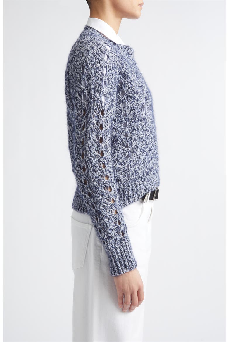 Open Stitch Wool Blend Sweater, Alternate, color, 11 BLUE