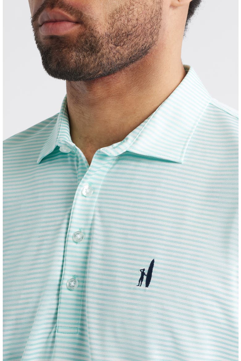 Dru Stripe Performance Polo, Alternate, color, SARDINIA
