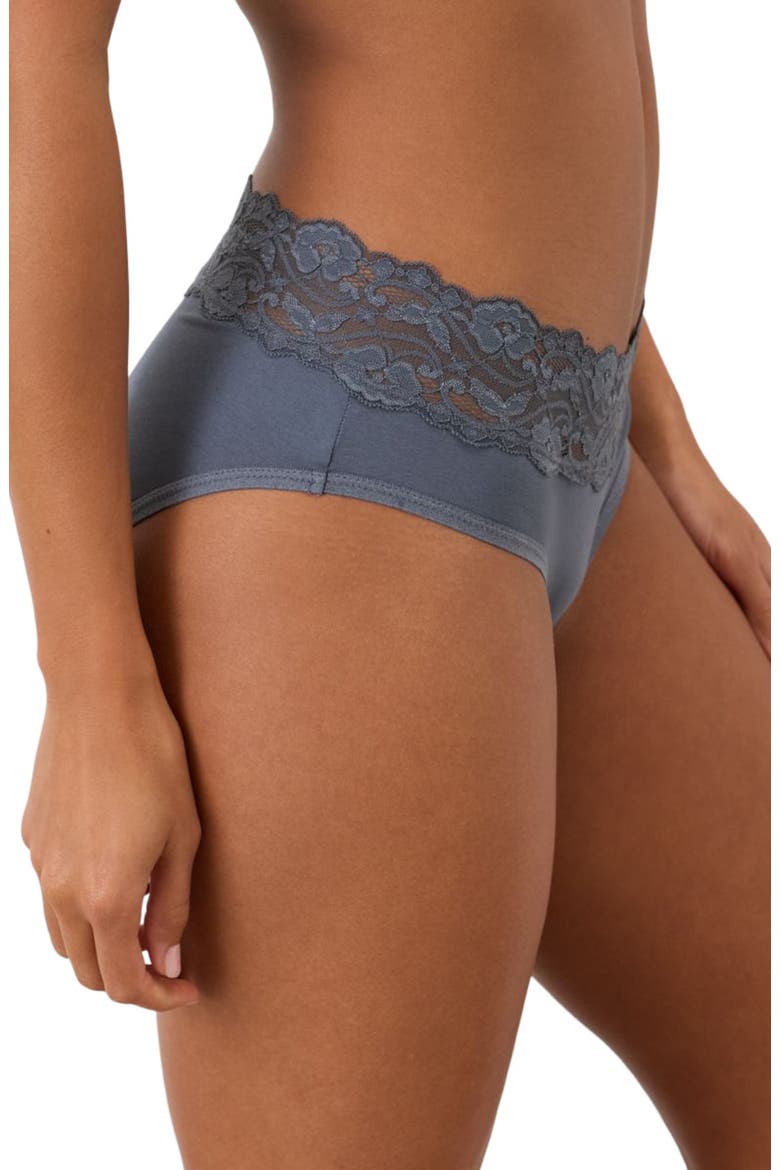 Lace Waist Brief 3-Pack Made With Organic Cotton, Alternate, color, Seaside Blues