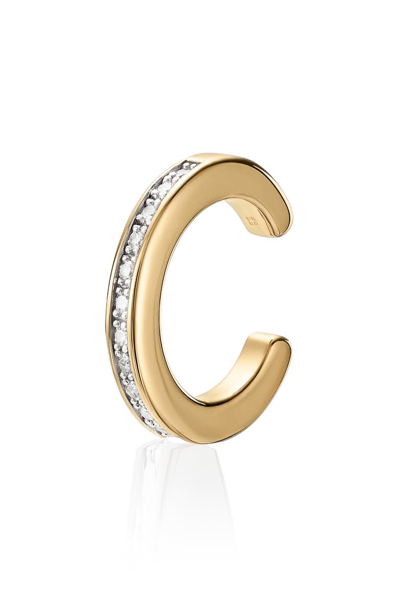 Skinny Diamond Ear Cuff, Main, color, GOLD