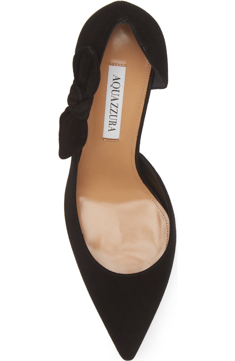 Aquazzura Very Bow Tie Pointed Toe Pump, Alternate, color,