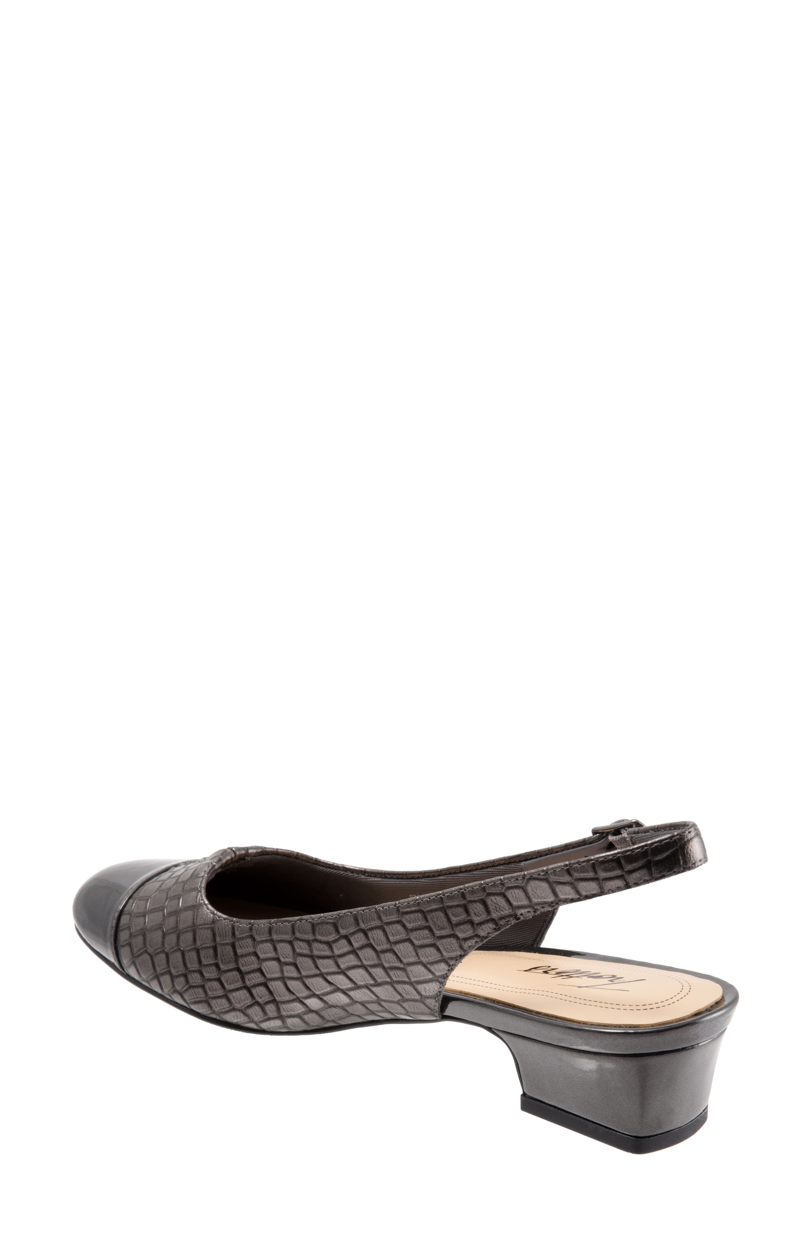 'Dea' Slingback, Alternate, color, PEWTER LEATHER
