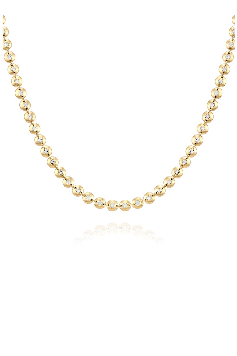 Crystal Station Chain Necklace, Alternate, color, GOLD