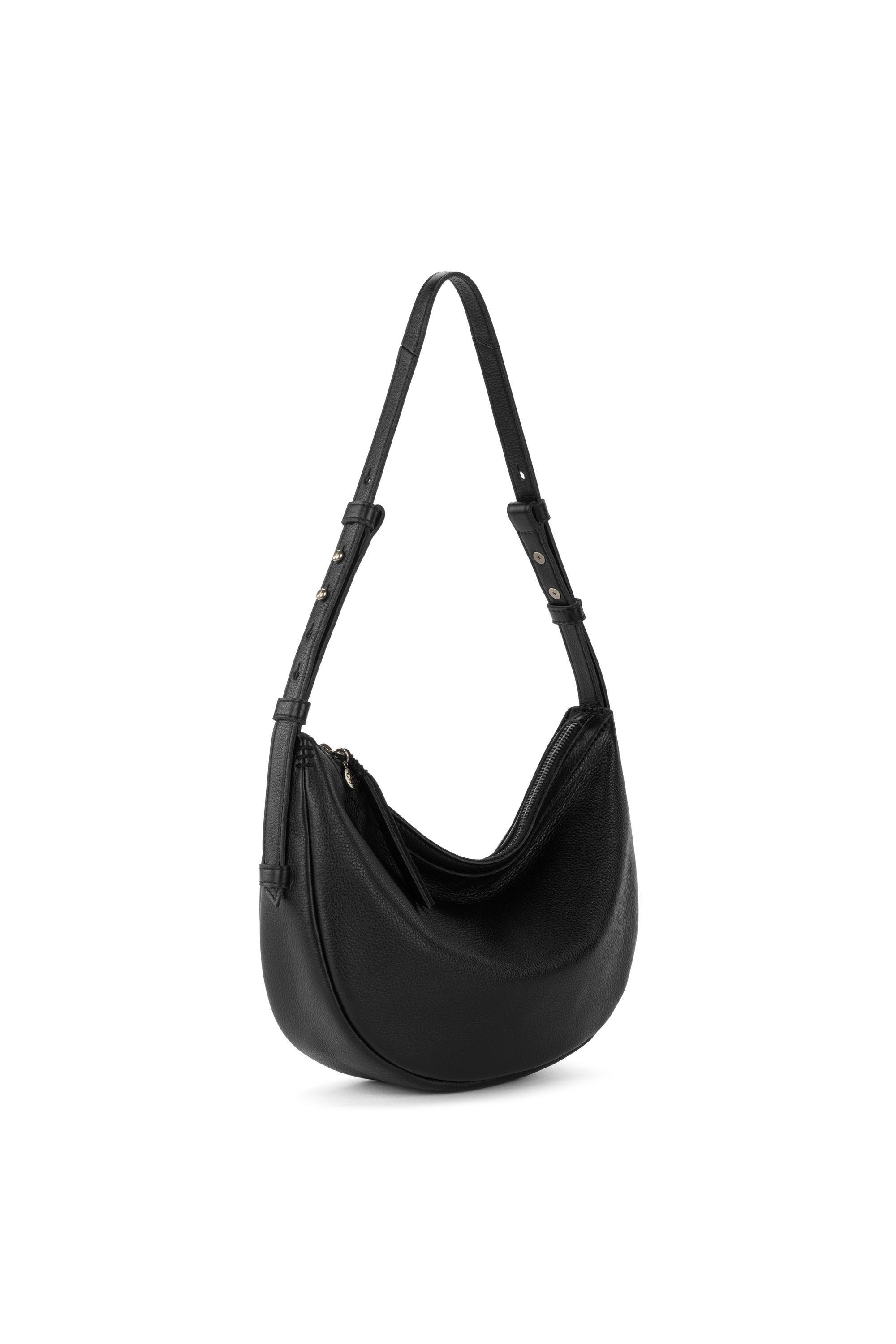 The Sak Tess Shoulder Bag Leather, Alternate, color, Black
