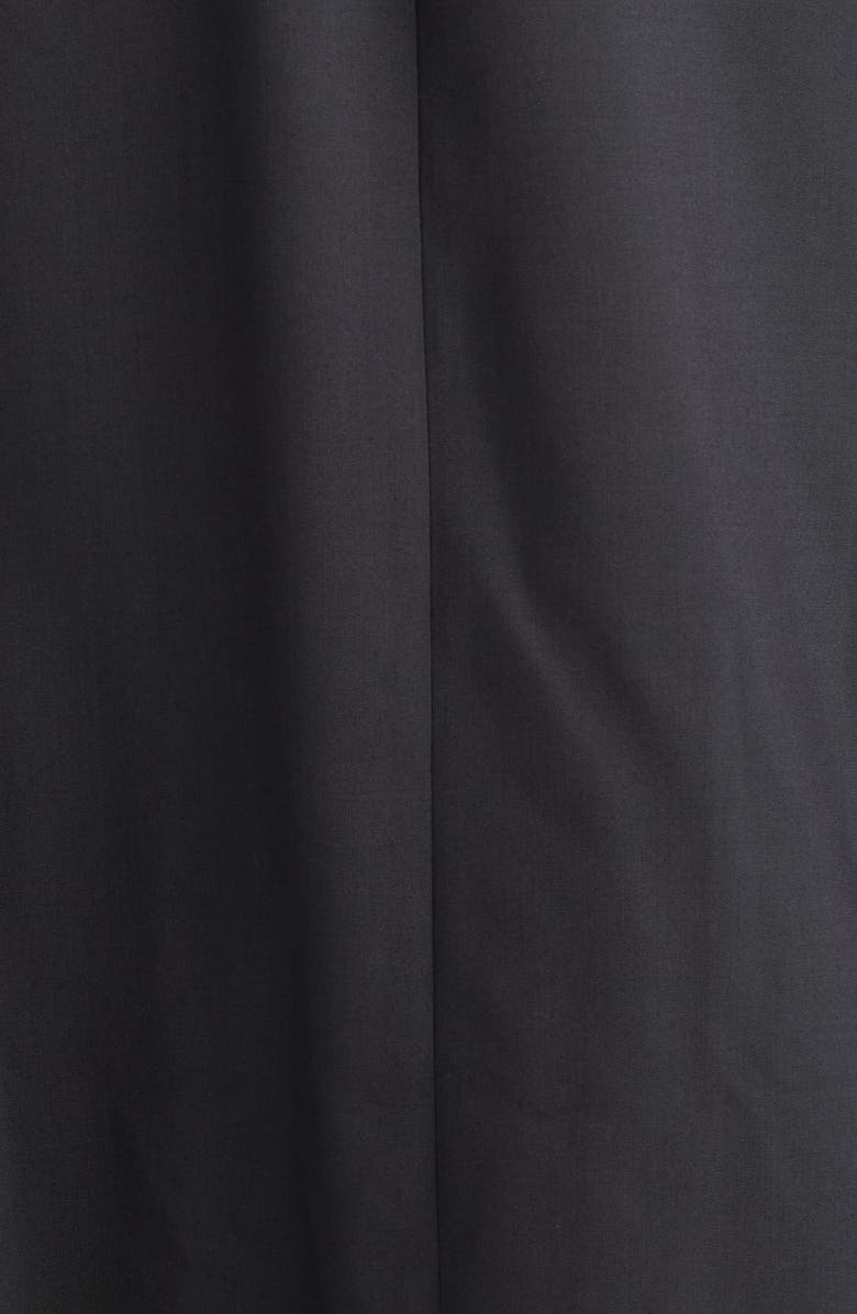 Sacai Suiting Mixed Media Midi Skirt, Alternate, color, Black