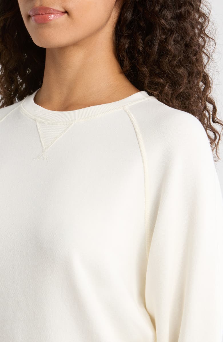 Marine Layer Cloud 9 French Terry Sweatshirt, Alternate, color, Antique White