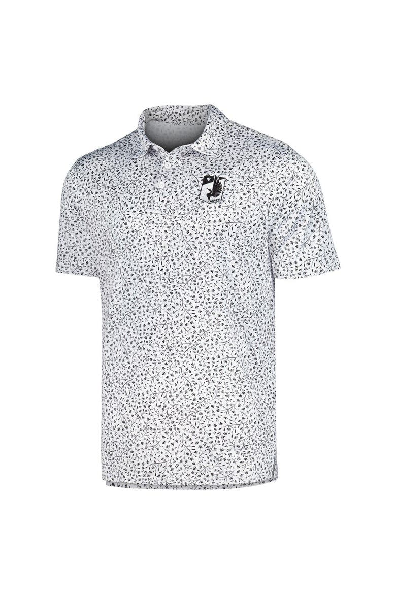 Men's Antigua White Minnesota United FC Motion Polo, Alternate, color, White