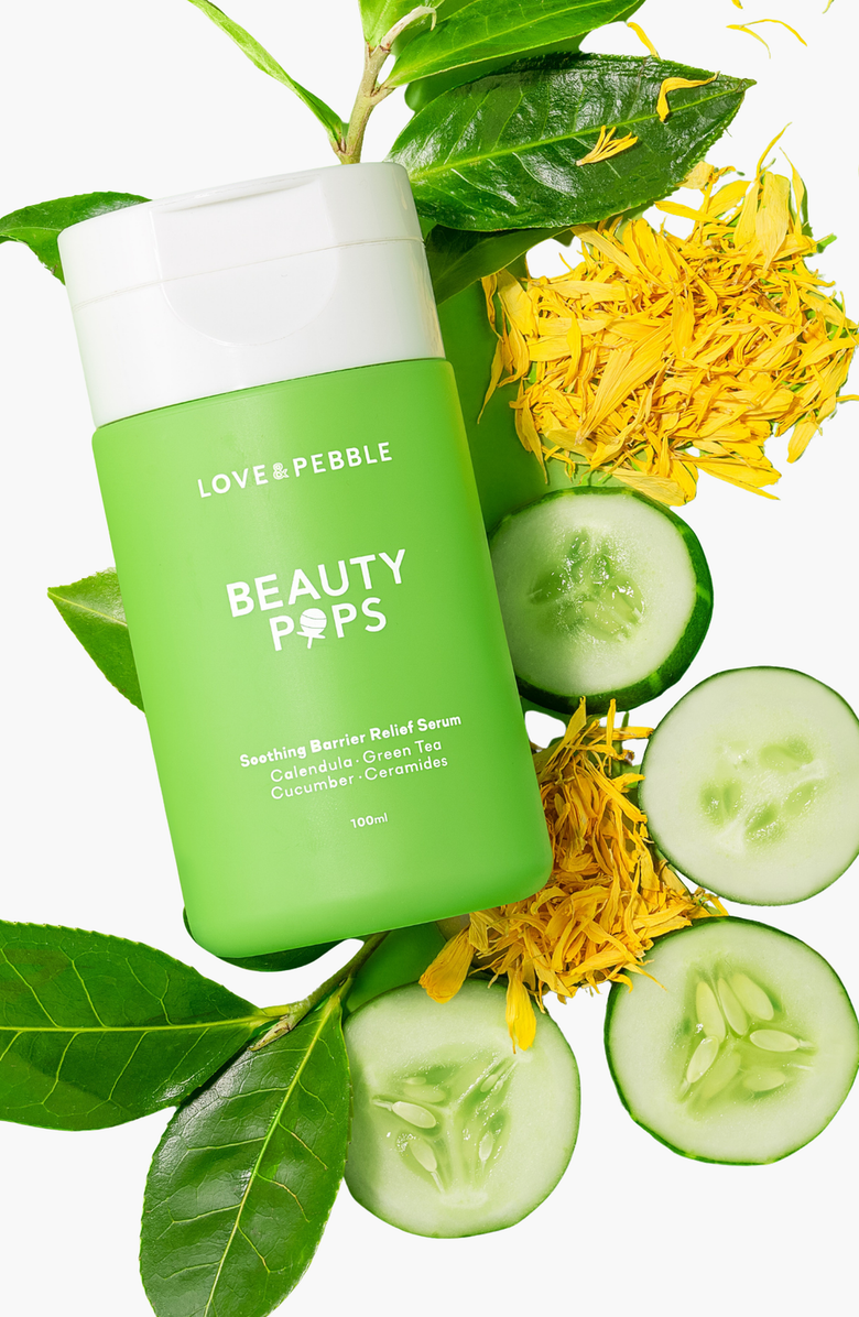 Love and pebble BEAUTY POPS Glow and Soothe Skincare Bundle, Alternate, color, Green