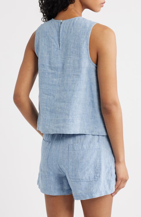 Suki Sleeveless Linen Top