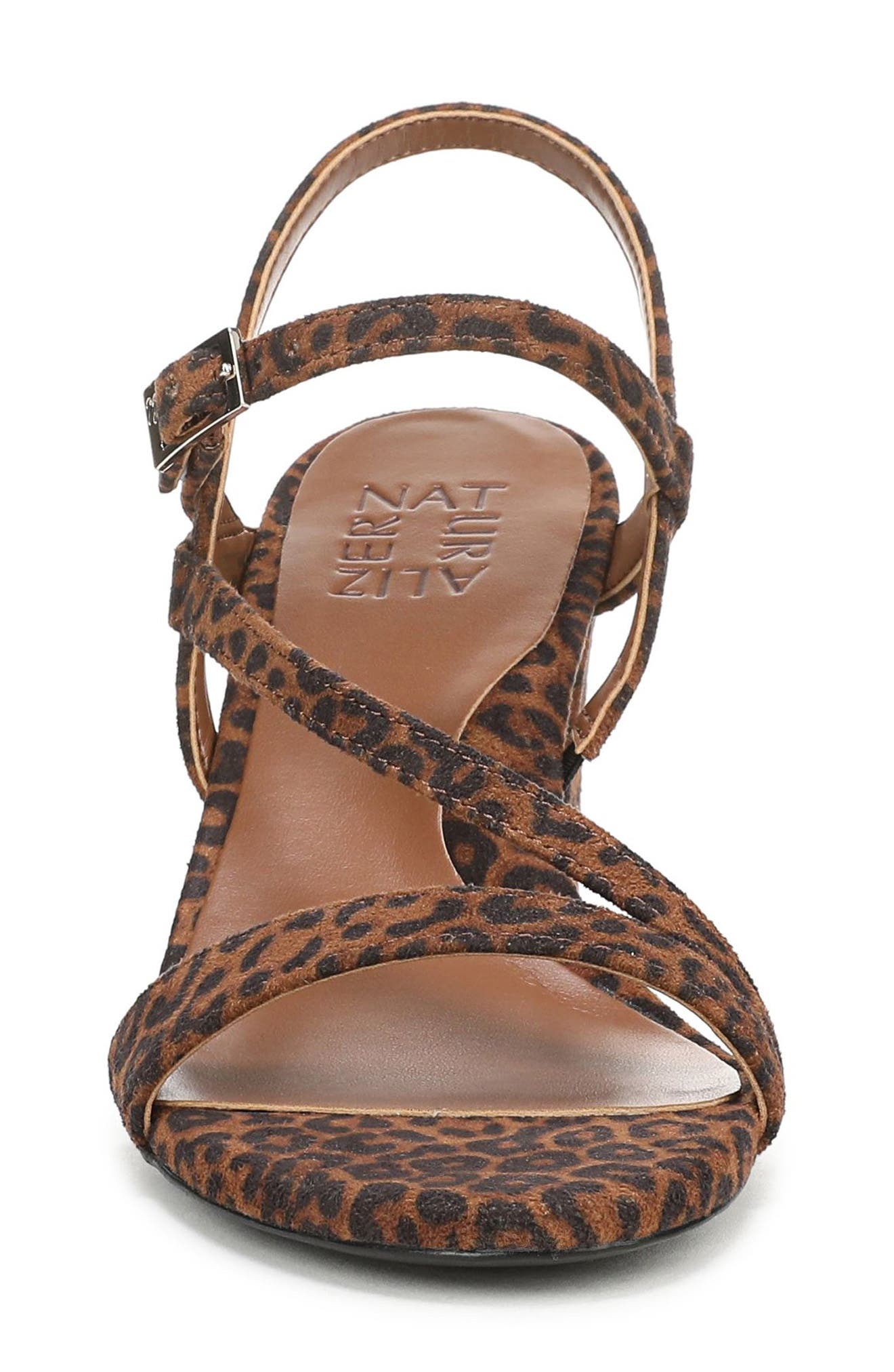 Hara Sandal, Alternate, color, BROWN LEOPARD PRINT FABRIC
