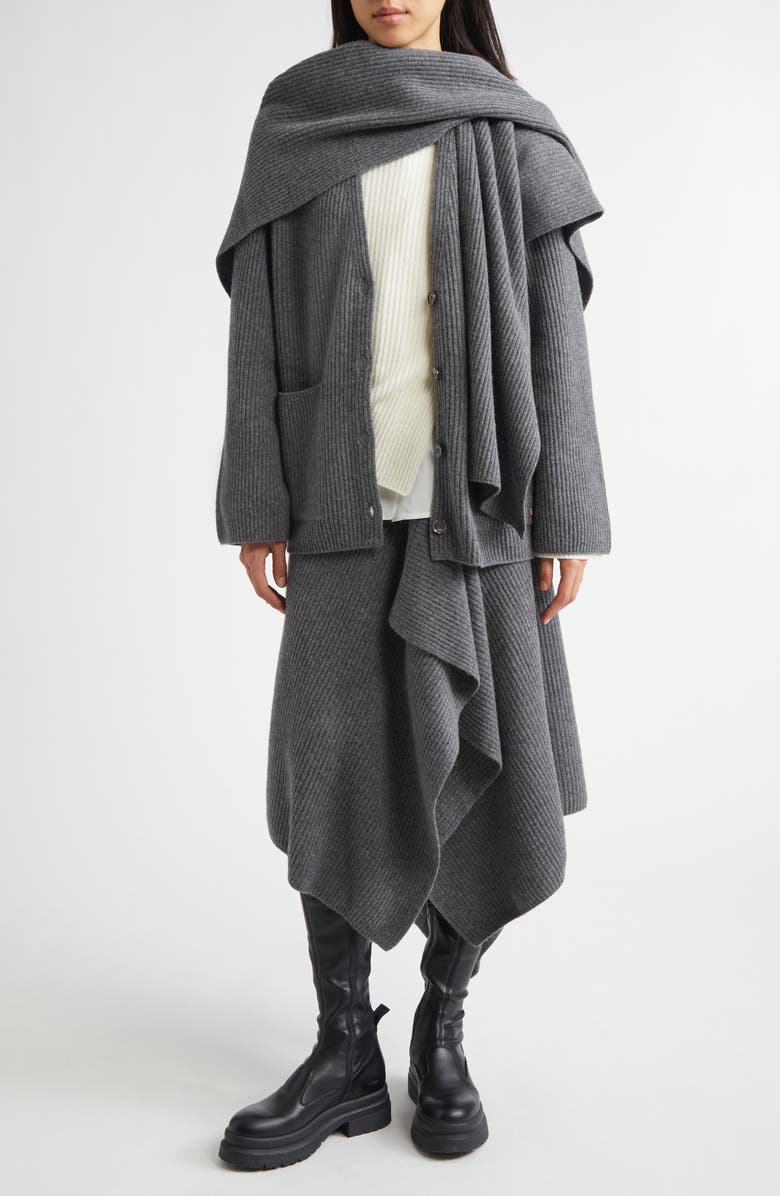 EENK Relaxed Wool Rib Sweater, Alternate, color, Ivory Wool