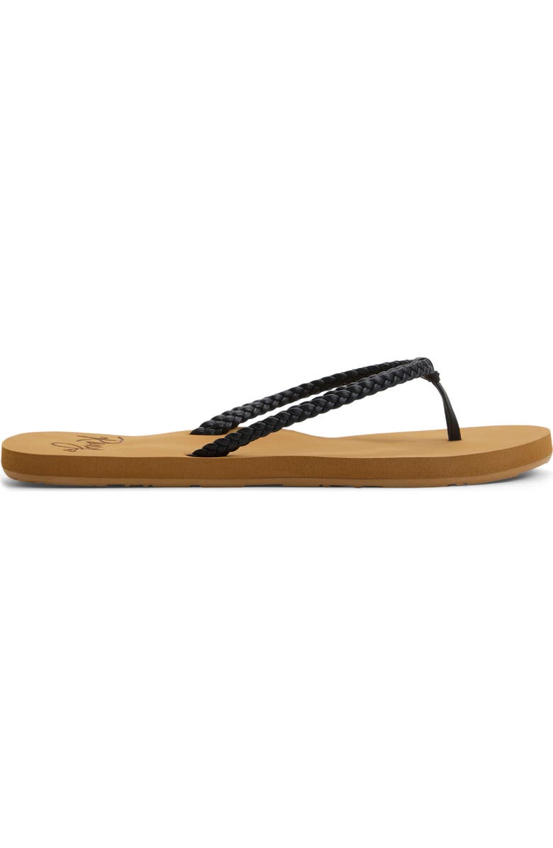 Roxy Costas Flip Flop, Alternate, color, Black