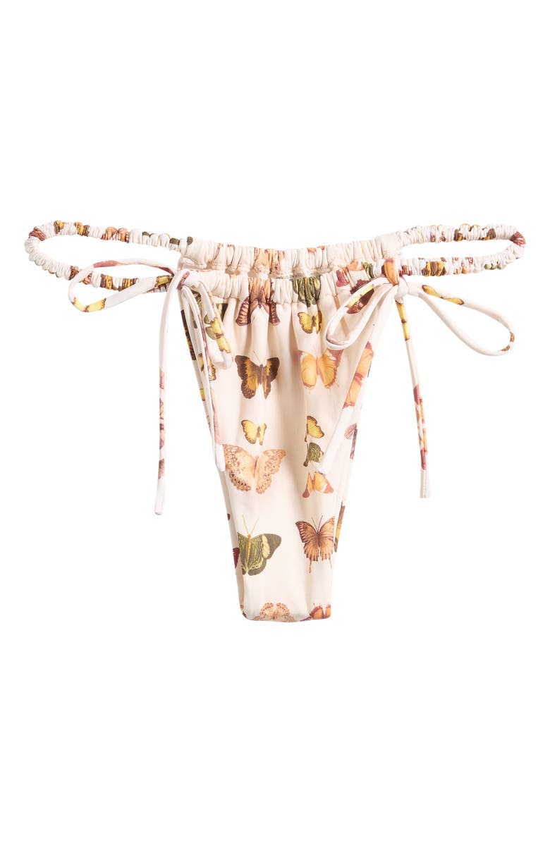 MONTCE Monarch Brasil Scrunch Bikini Bottoms, Alternate, color, Monarch