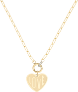 CUFFED BY NANO love heart charm 14k gold filled necklace