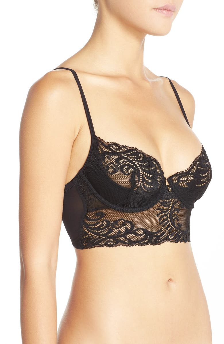 Natori Feathers Underwire Longline Bra, Alternate, color,