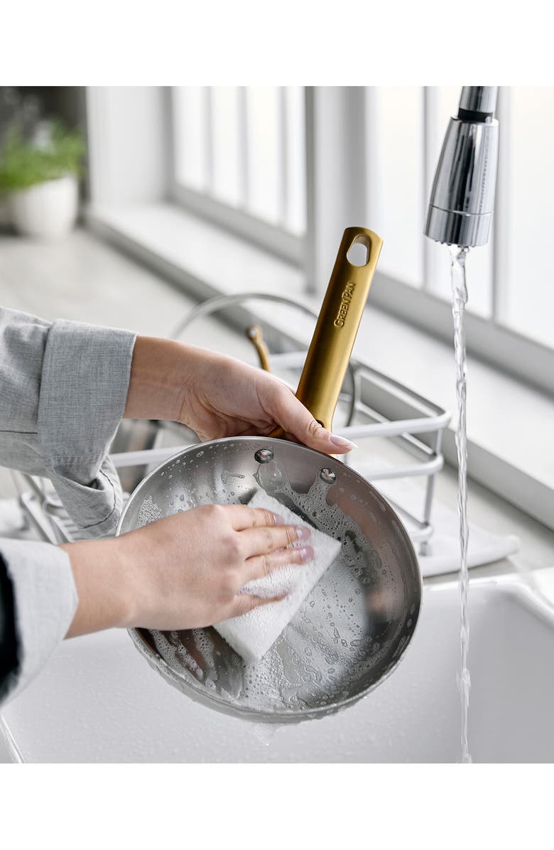 GreenPan Reserve Stainless Steel 8-Inch Frying Pan, Alternate, color, Stainless Steel