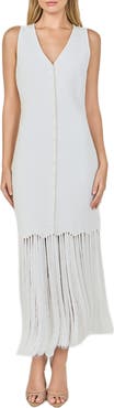 Endless Rose Fringe Knit Midi Dress