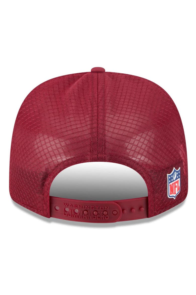 Men's New Era Burgundy Washington Commanders 2025 Sideline  9SEVENTY Trucker Adjustable Hat, Alternate, color, Burgundy