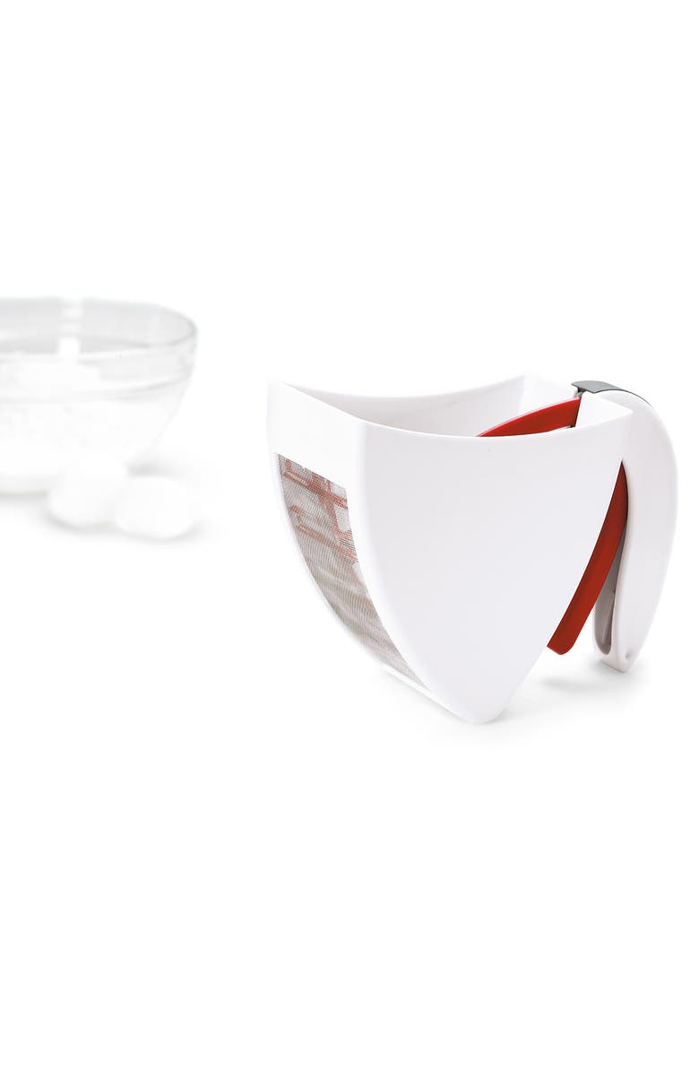 CUISIPRO Scoop And Sift One Handed Flour Sugar Sifter, Alternate, color, White