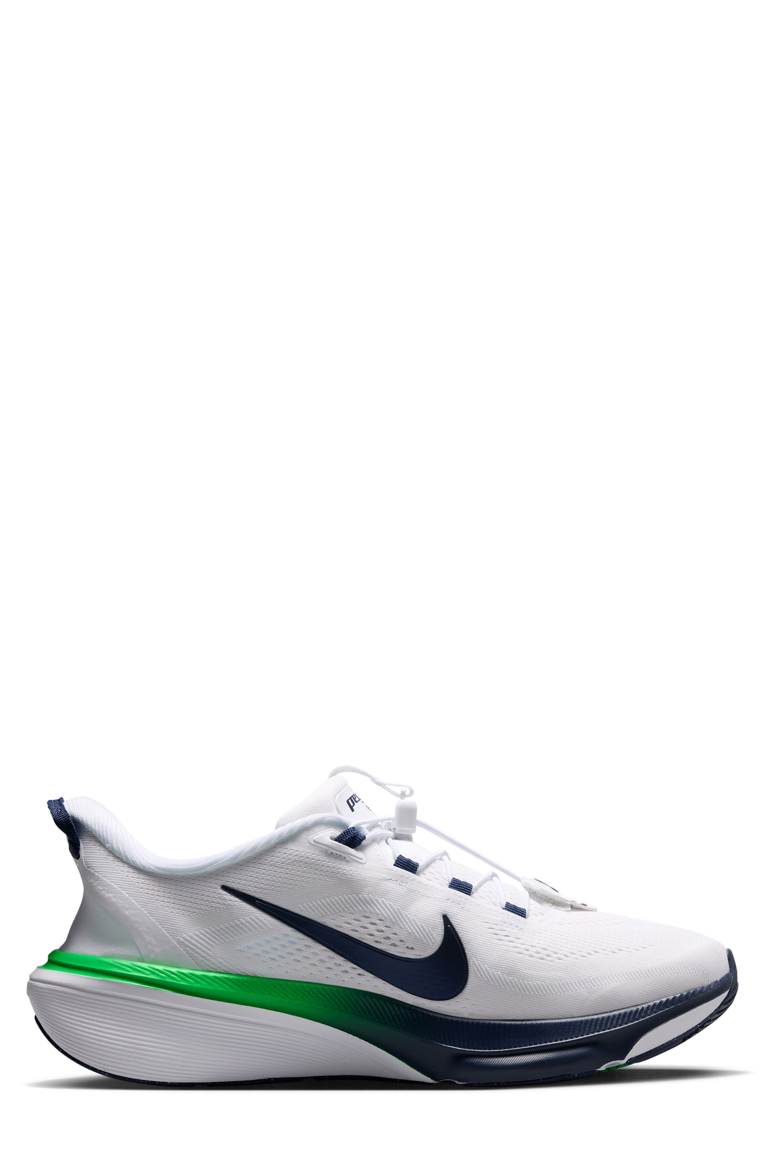 Pegasus 42 EasyOn Running Shoe, Alternate, color, WHITE/ GREEN SPARK/ NAVY