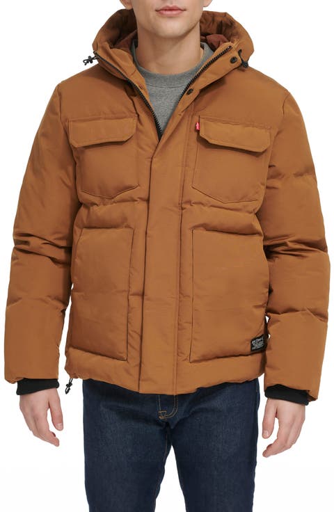 Water Resistant Hooded Quilted Puffer Jacket