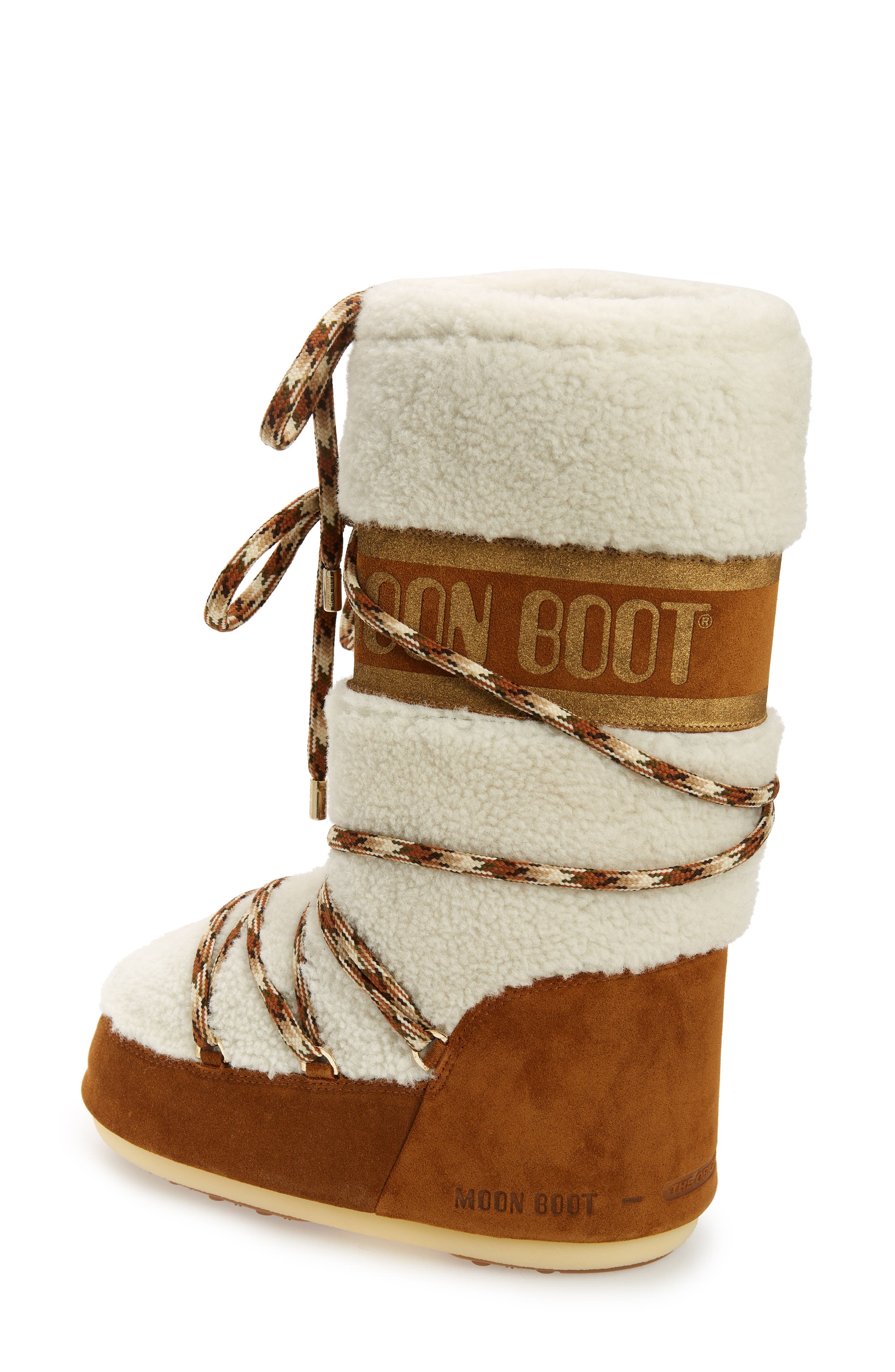 Moon Boot<sup>®</sup> Icon Genuine Shearling Boot, Alternate, color, 