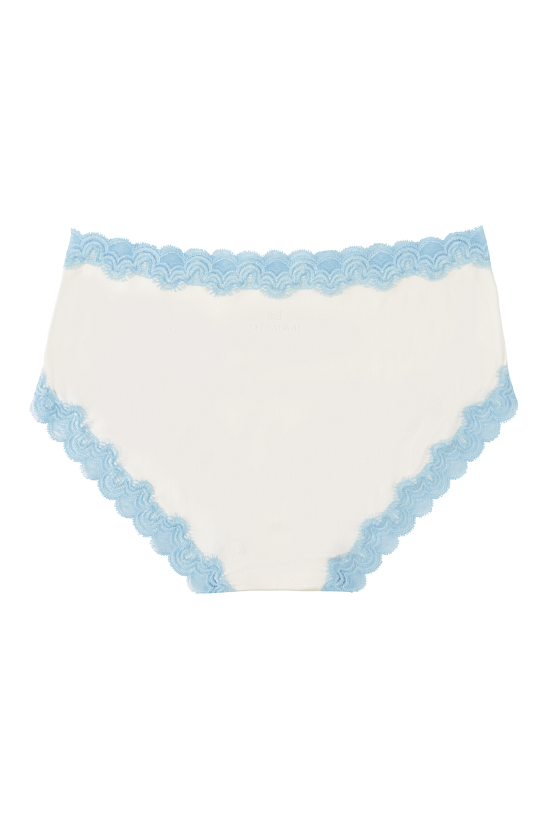 Soft Silk 'I DO' Bridal Briefs, Alternate, color, Winter White