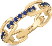 Bony Levy El Mar 18k Gold Sapphire Stackable Ring