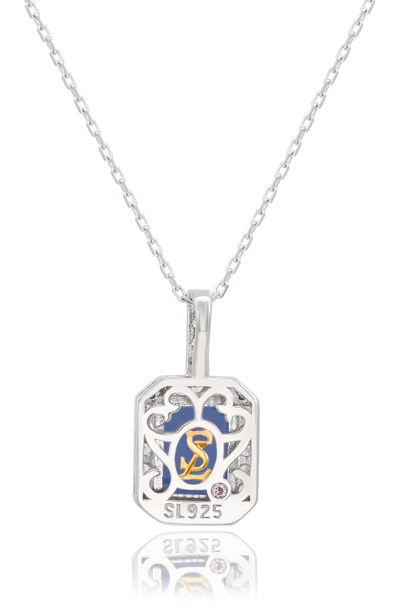 SUZY LEVIAN Sapphire & Lab Created White Sapphire Tennis Necklace ...