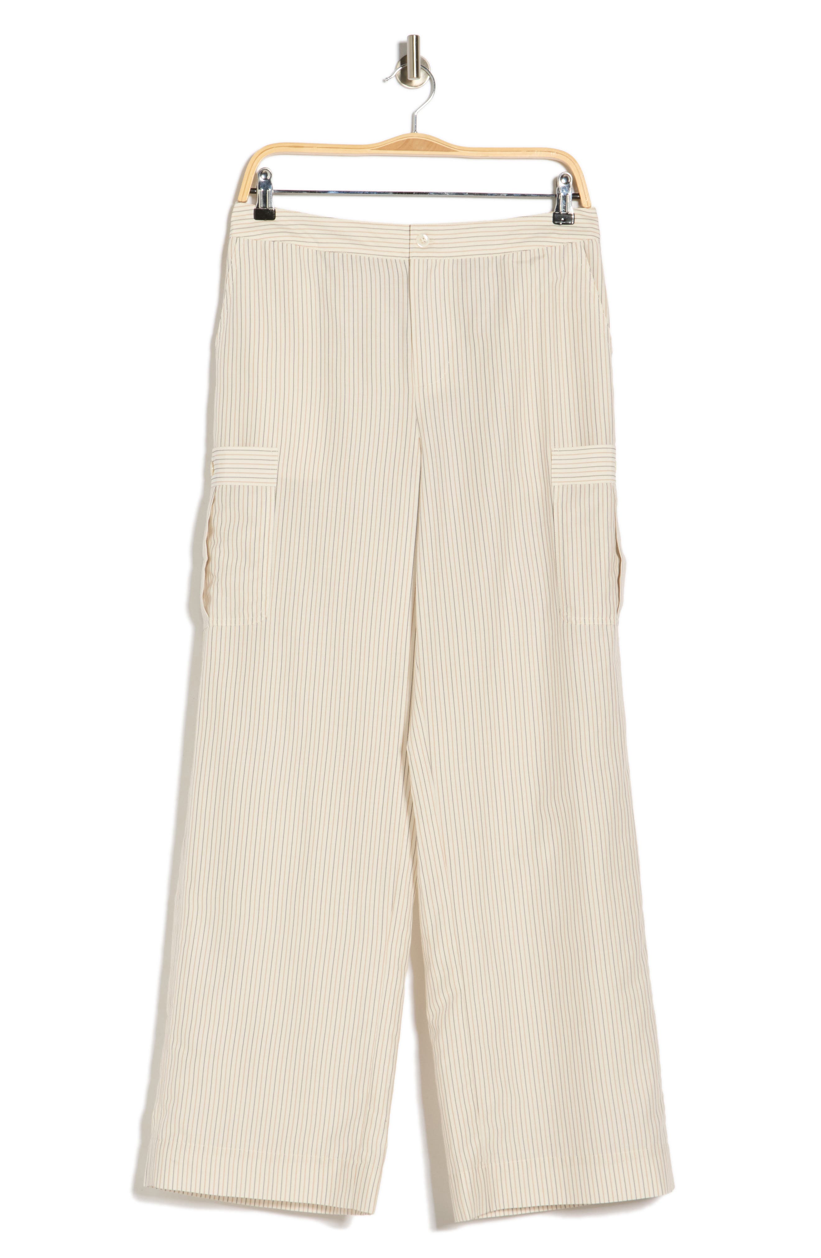 FRAME The Stripe Cotton & Silk Utility Pants