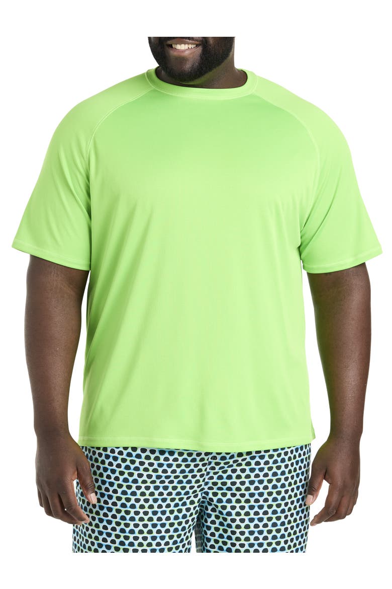Swim Rash Guard T-Shirt, Main, color, GREEN FLASH