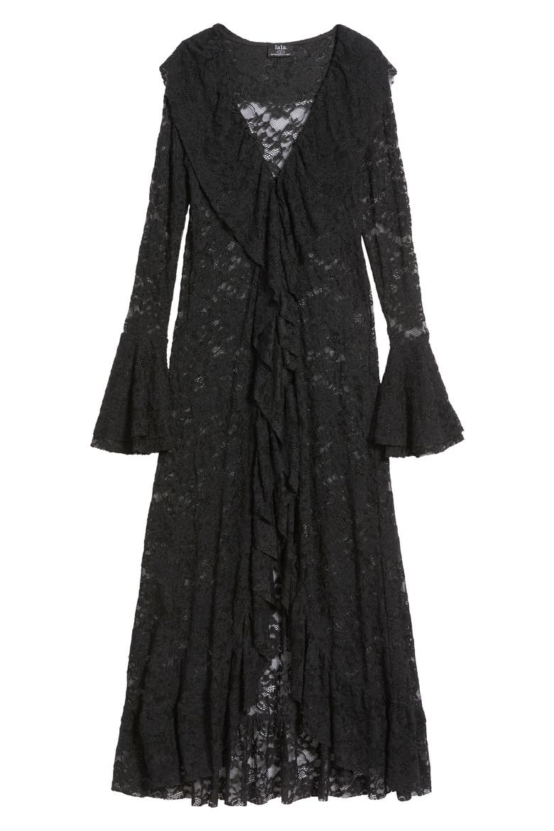 Everything Is Romantic Lace Duster, Alternate, color, BLACK LACE